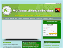Tablet Screenshot of pngchamberminpet.com.pg